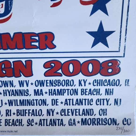 2006 Gov't Mule Mighty High Summer Campaign Poster R. Biffle Limited Ed - Picture 5 of 6